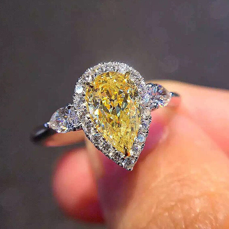 P5QA40J  Popular Moissanite Jewelry Wedding Diamond Ring
