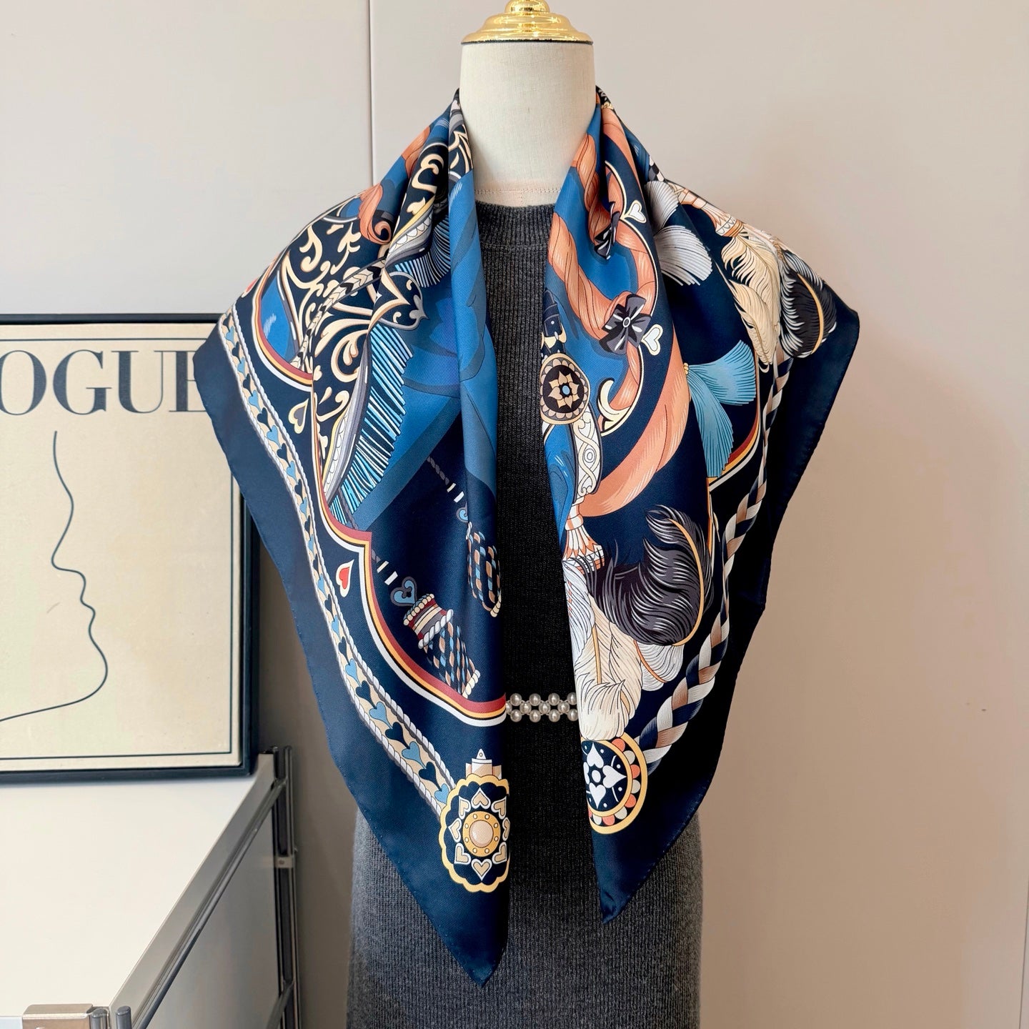 136NH9W Popular Silk Scarve
