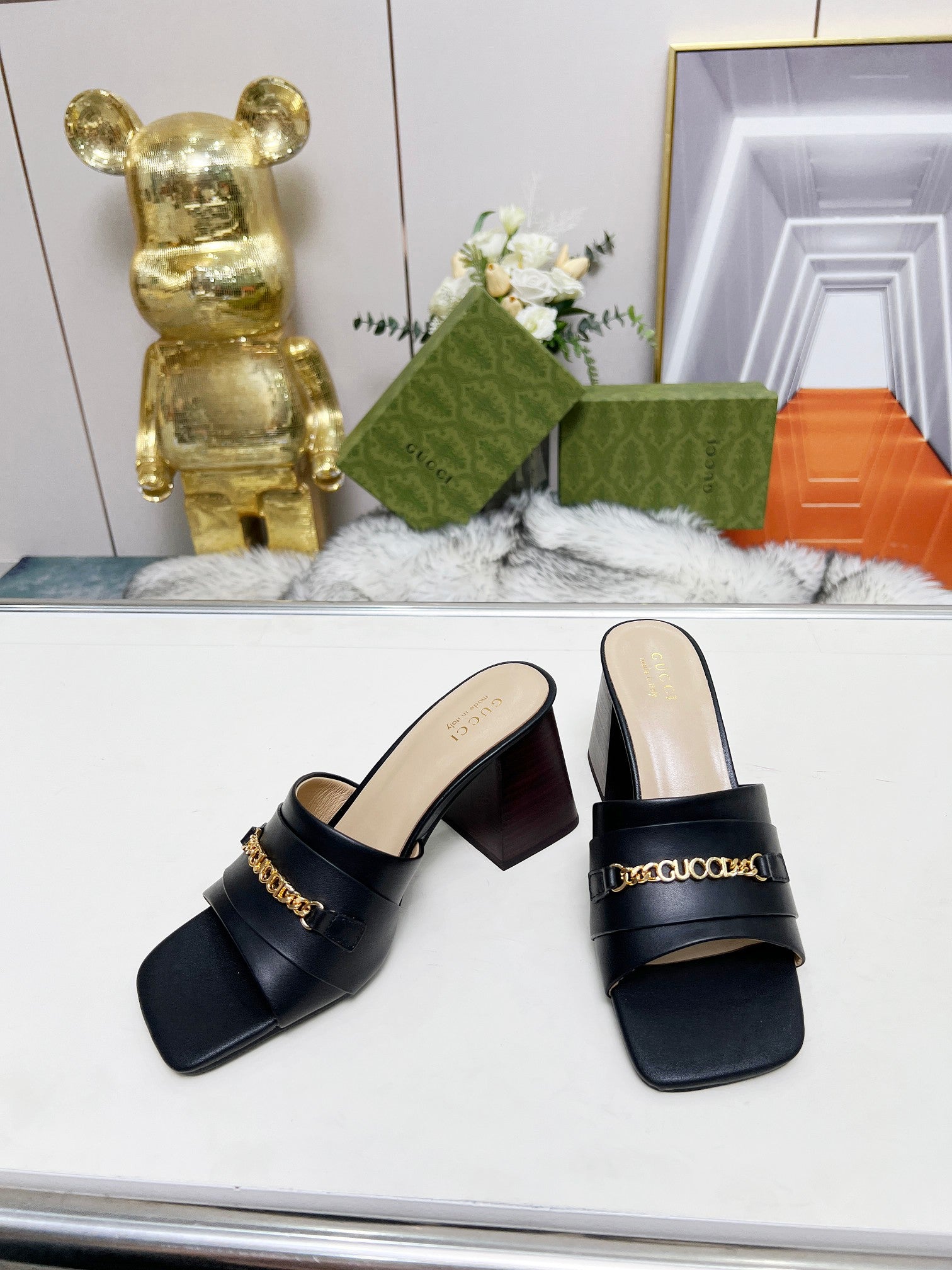 275NB11Z  Popular leather High heels