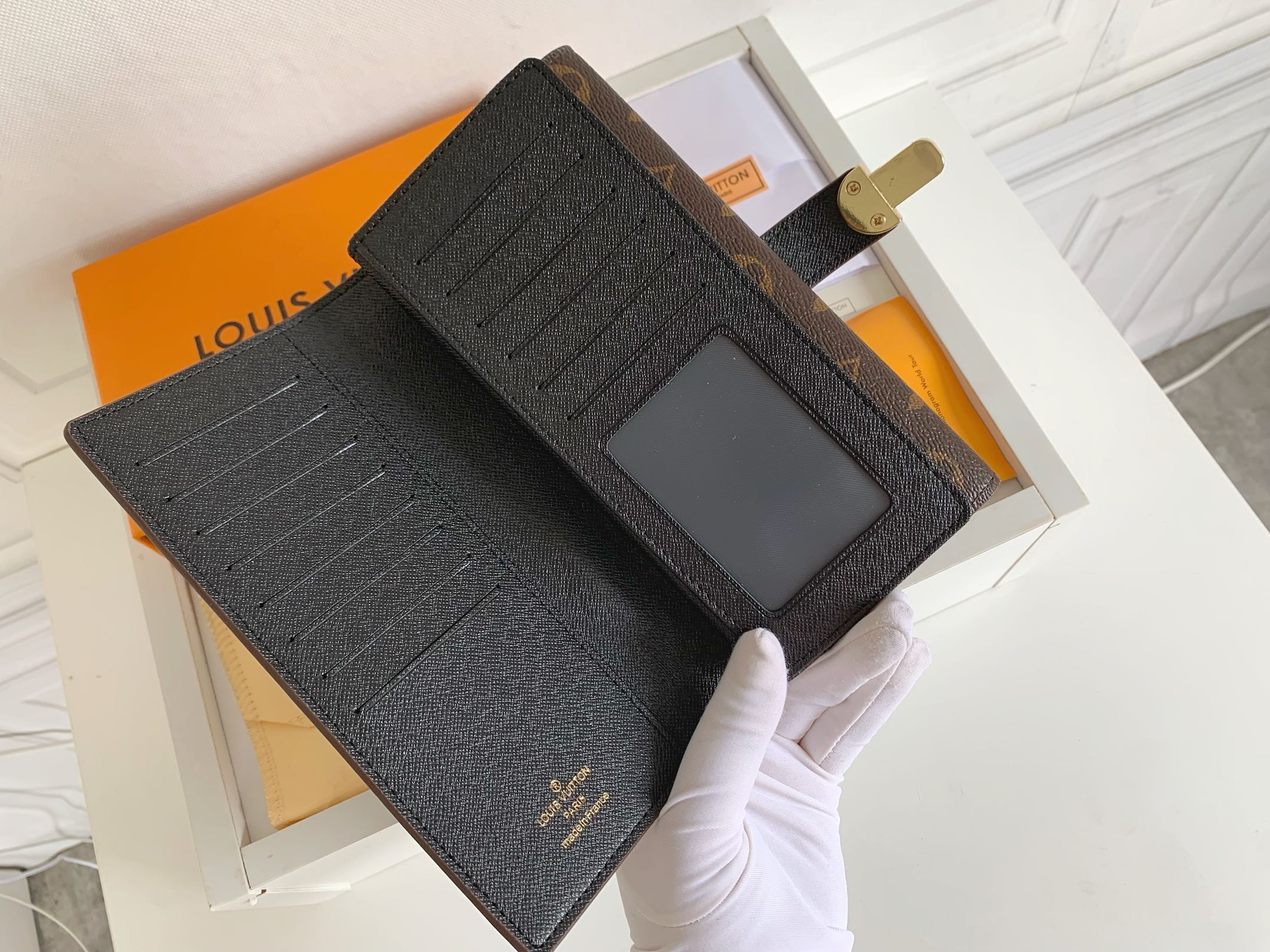 1XE73B Popular   leather wallets with package