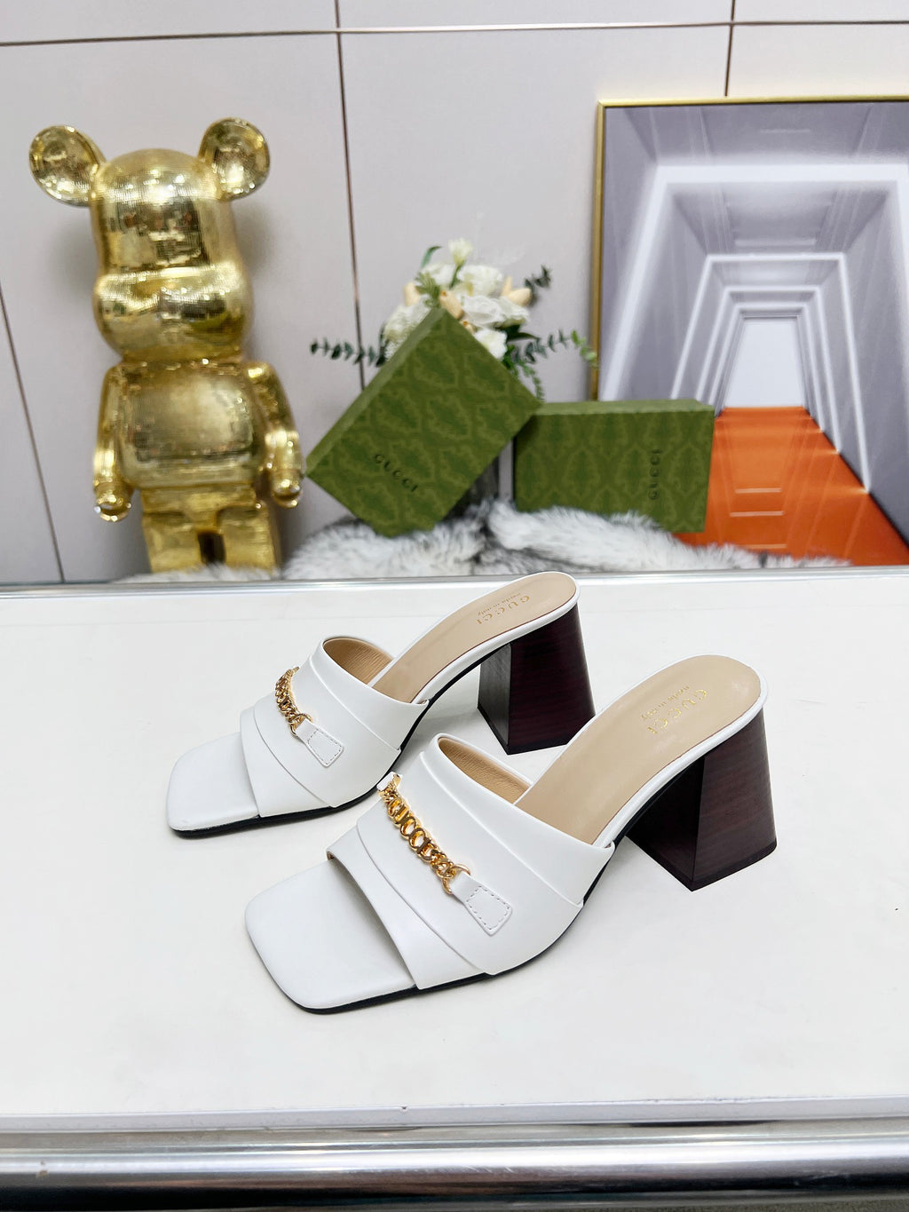 275NB11Z  Popular leather High heels