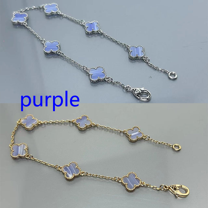 5XVA183K  Popular bracelets 6 flowers mini size 0.9cm flower