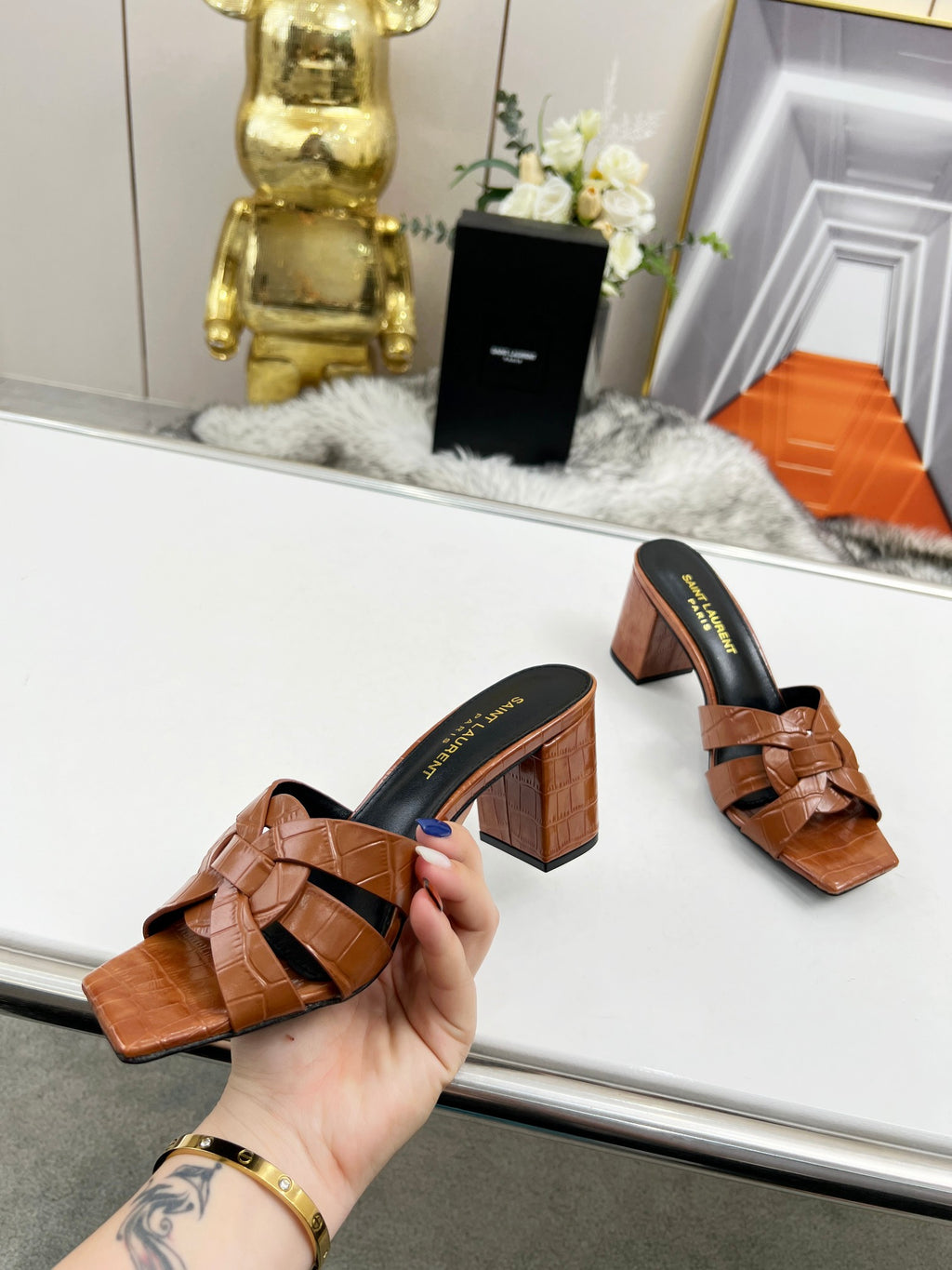 285ZSL35Z  Popular leather High heels(Heel height 6.5CM)