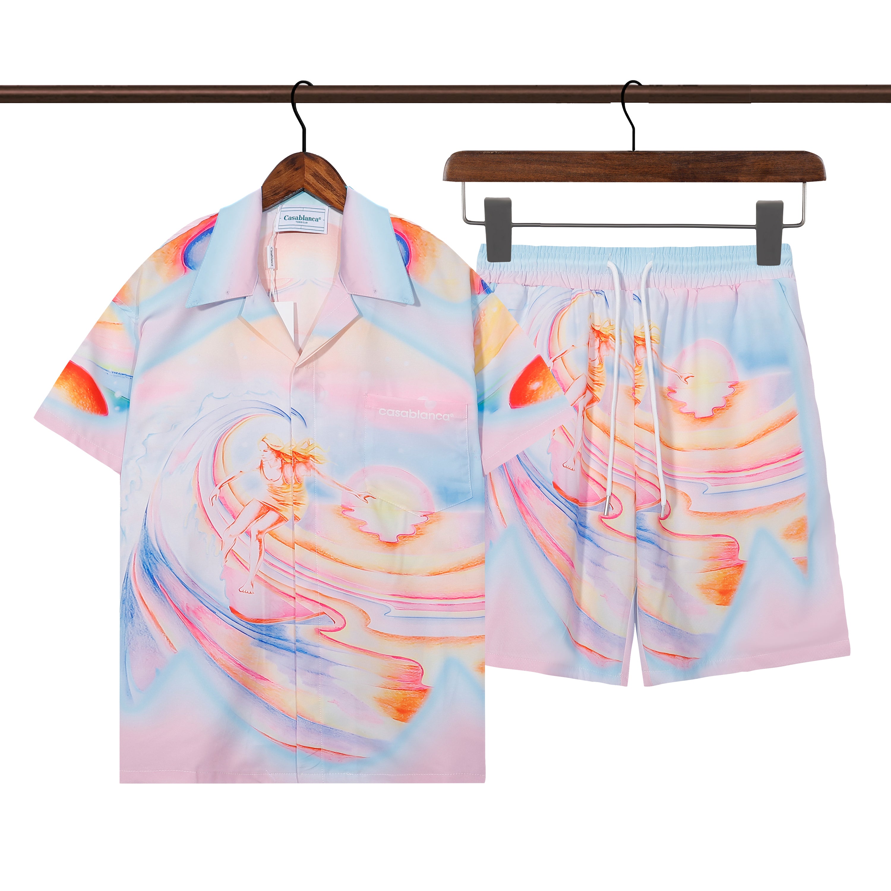 135RA139U Popular shirt and shorts set