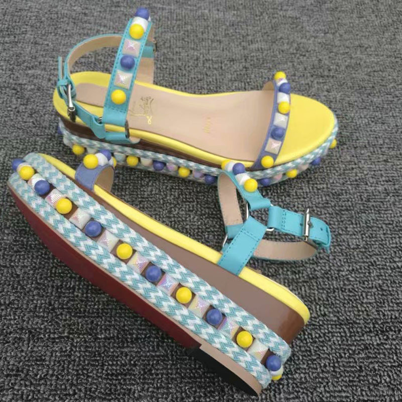 J4A61Z Popular leather High heels 6cm