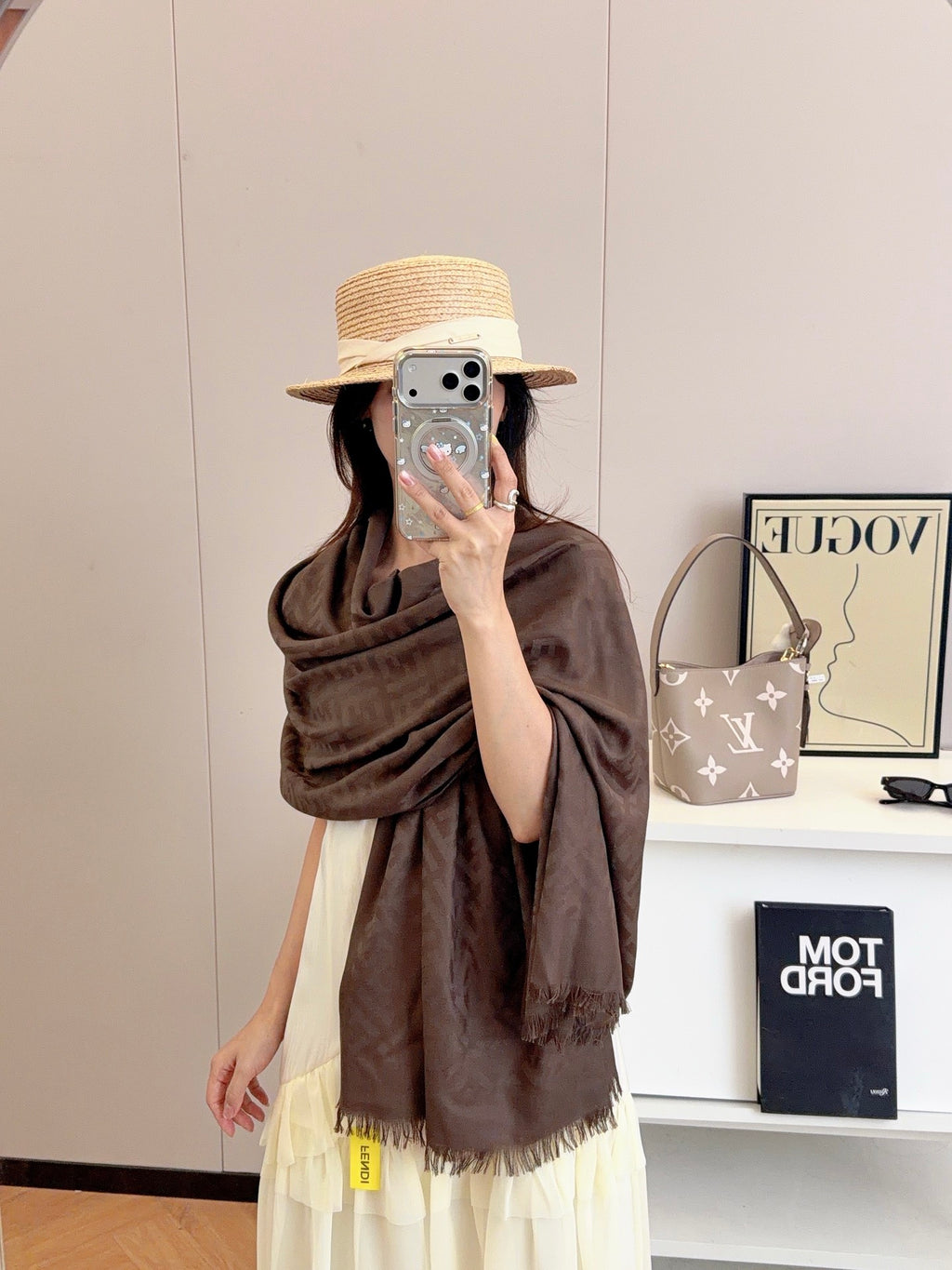 136NF16W Popular Silk Scarve