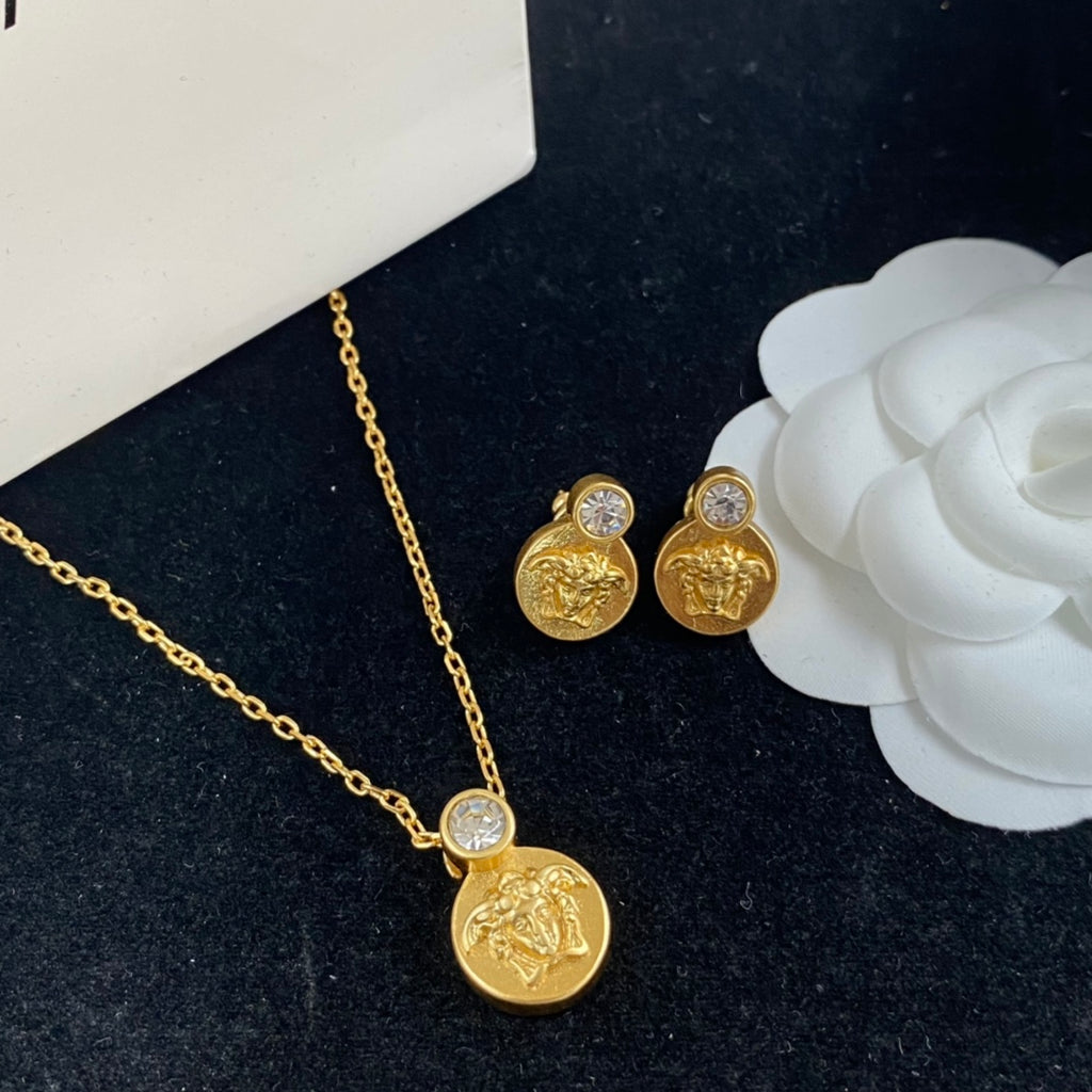 175RV77X Popular    Necklace . Earrings
