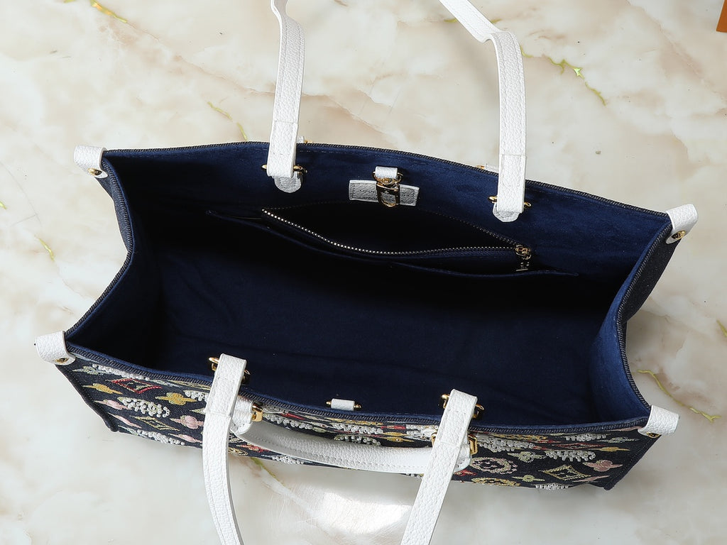 15RE22B Popular  genuine leather embroidered bag