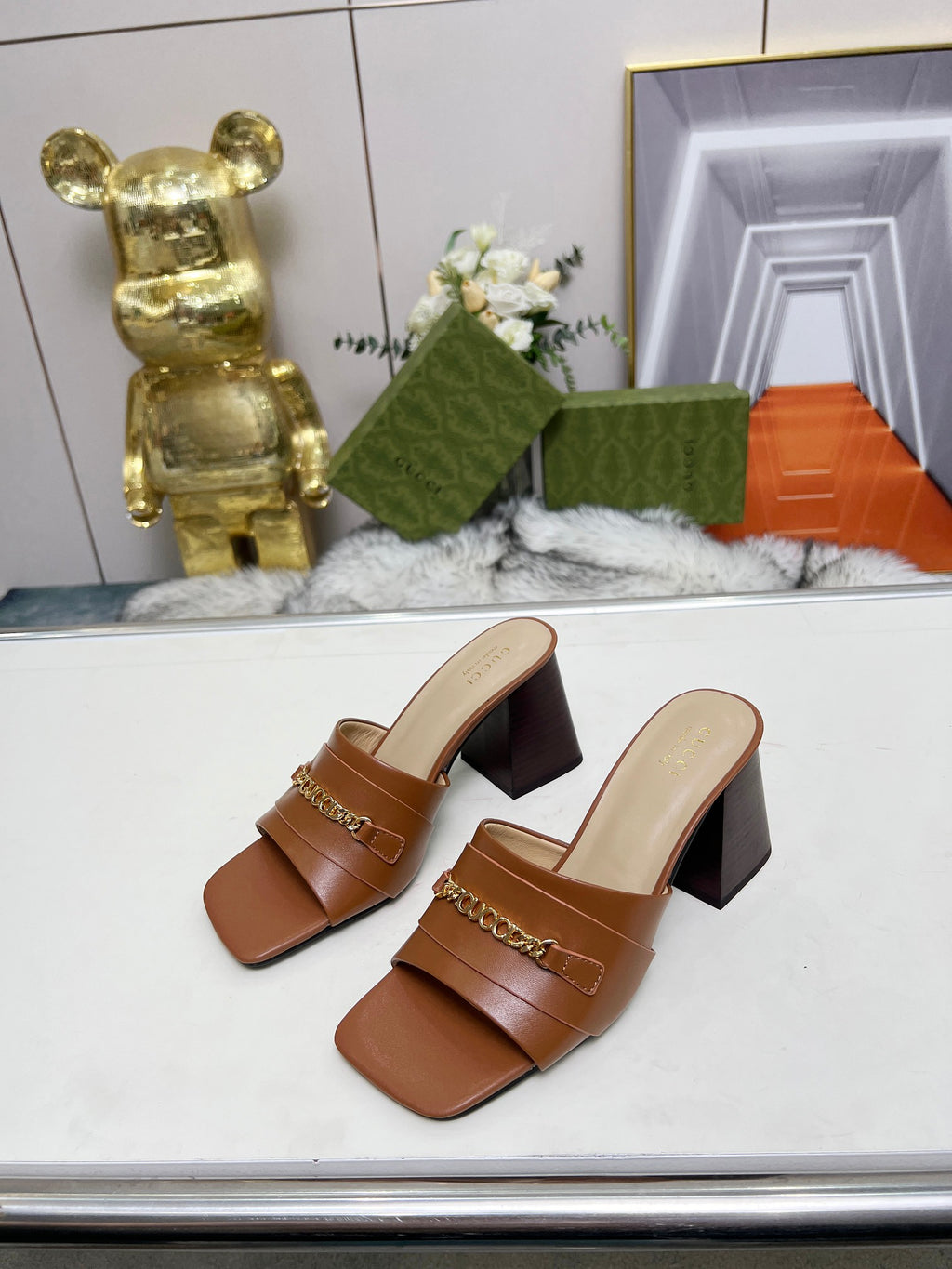 275NB11Z  Popular leather High heels