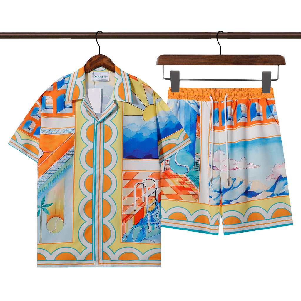 135RA138U Popular shirt and shorts set