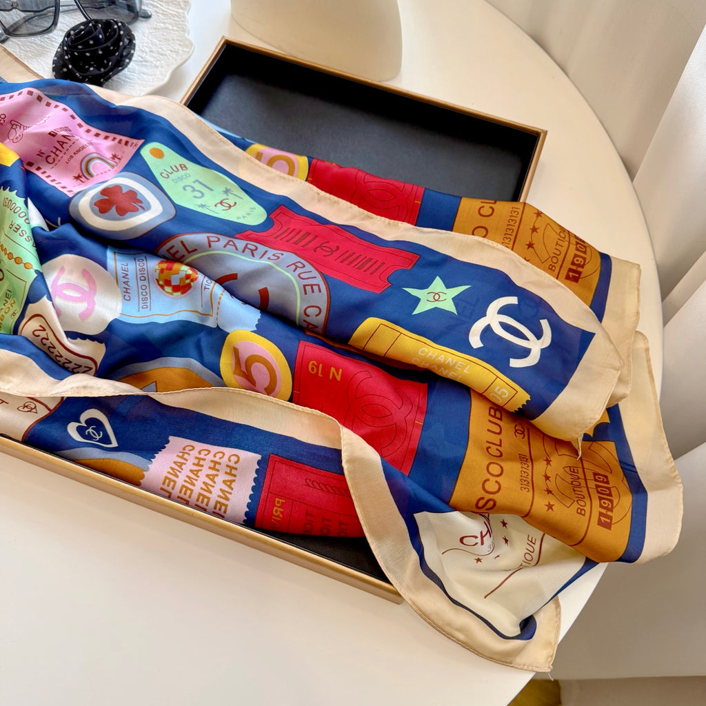 135ZC198W  Popular Silk Scarve