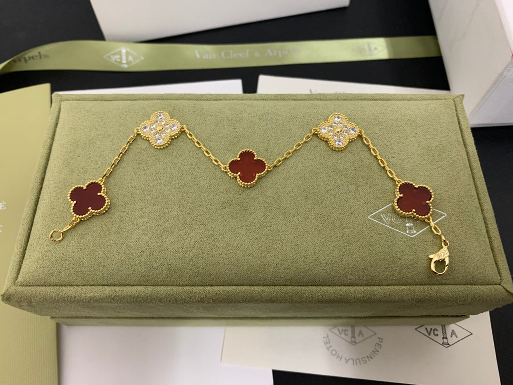 5XVA179K  Popular bracelets 5 flowers normal size1.5cm flower