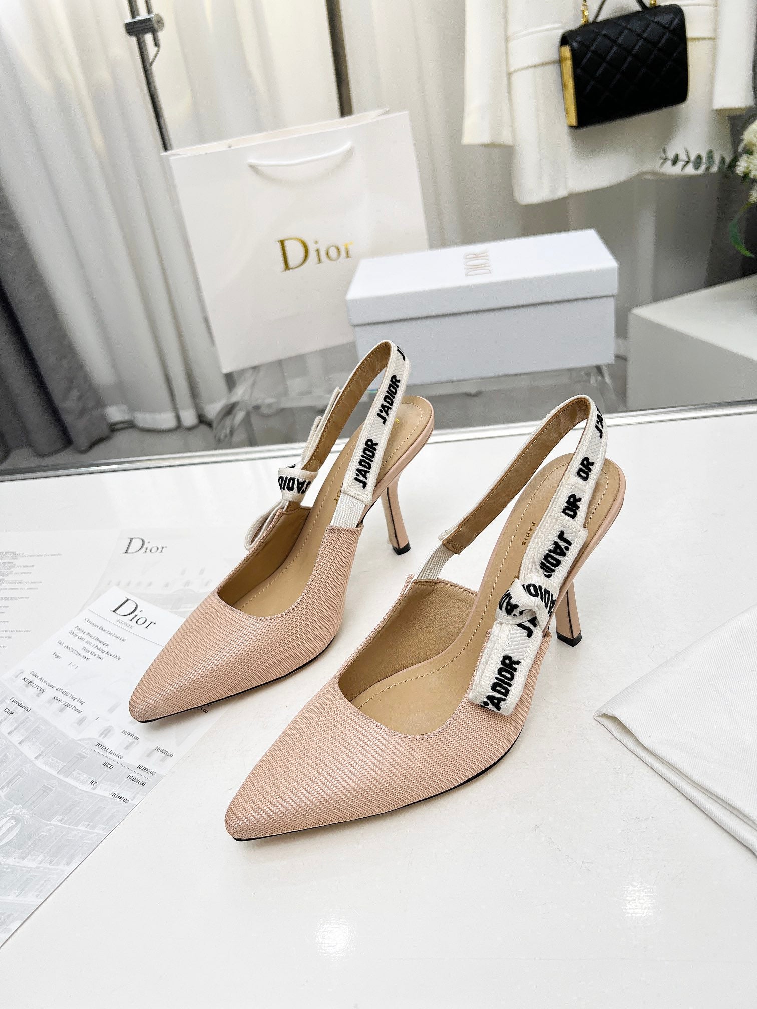 255QD44Z Popular leather High heels
