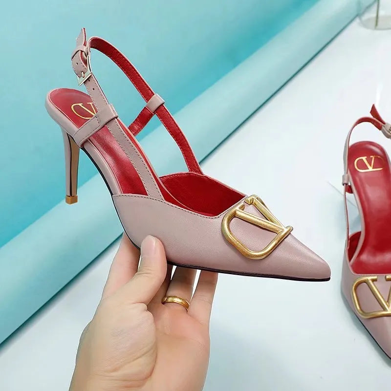 245RVL14Z Popular leather  High heels