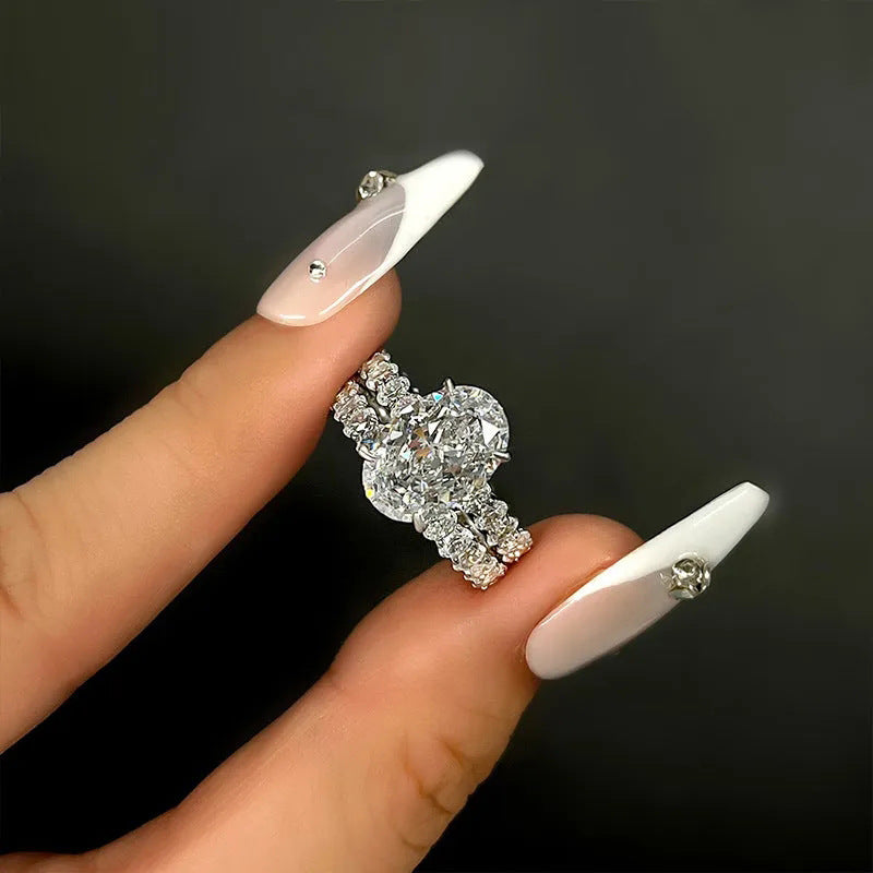 P5QA42J  Popular Moissanite Jewelry Wedding Diamond Ring