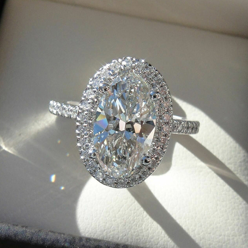 P5QA36J  Popular Moissanite Jewelry Wedding Diamond Ring