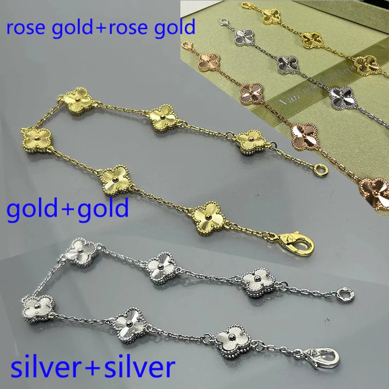 5XVA183K  Popular bracelets 6 flowers mini size 0.9cm flower