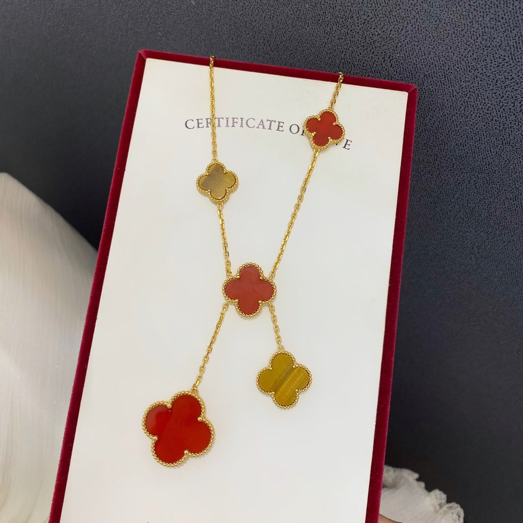 5XVA182K Popular 6 flowers necklaces
