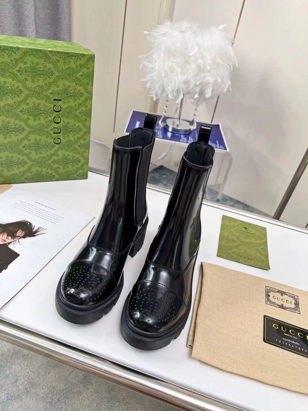 2XB198Z Popular leather boot (top layer leather lining)