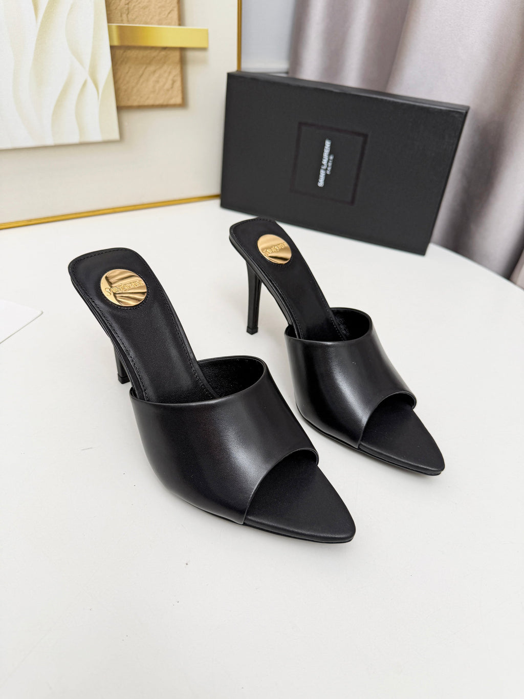 236PSL6Z Popular high-quality leather Shoes(heel-height 9cm)