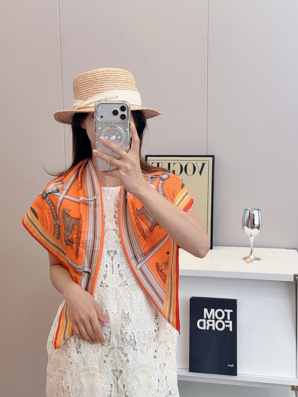 136NH4W Popular Silk Scarve