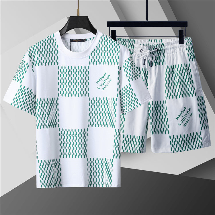 135WE108U  Popular shirt and shorts set