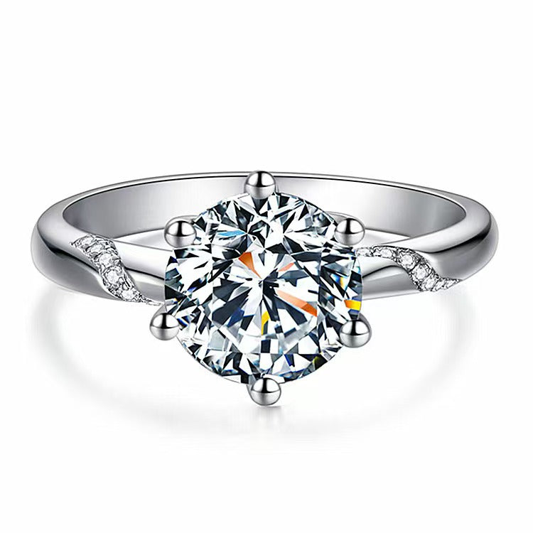 P5ZA5J Popular Moissanite Jewelry Wedding Diamond Ring