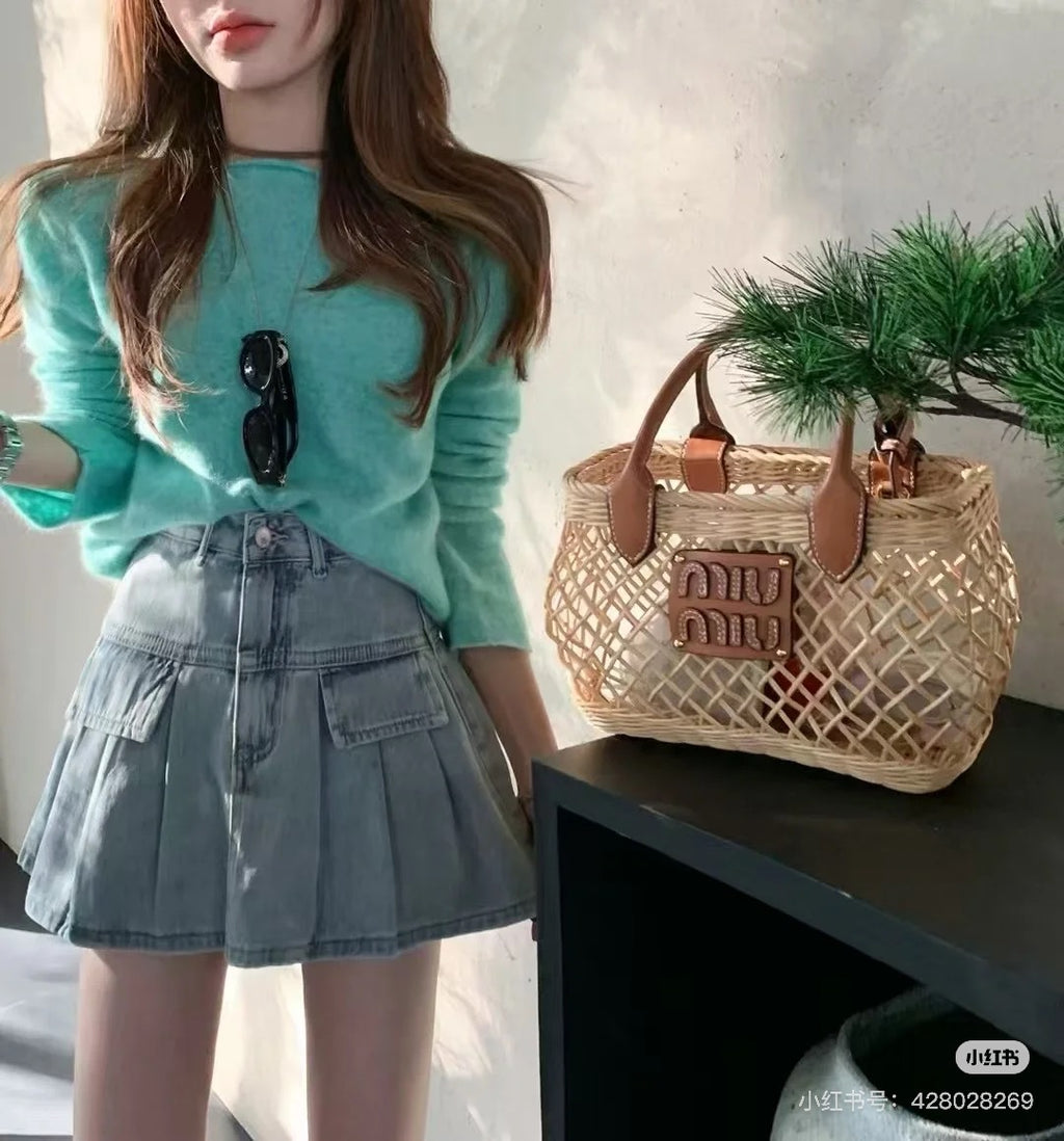175RA2B Popular  woven handbag