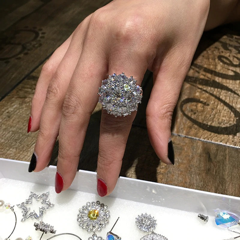 P5QA39J  Popular Moissanite Jewelry Wedding Diamond Ring