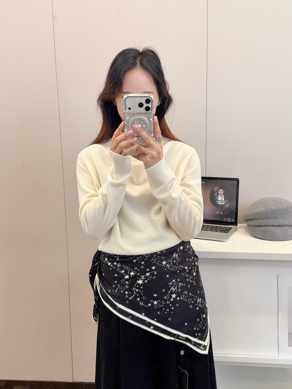 136NC33W Popular Silk Scarve