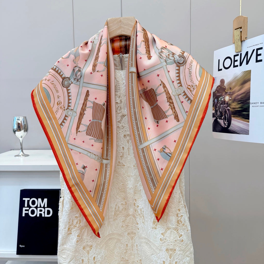 136NH4W Popular Silk Scarve