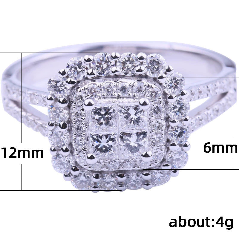 P5QA24J  Popular Moissanite Jewelry Wedding Diamond Ring