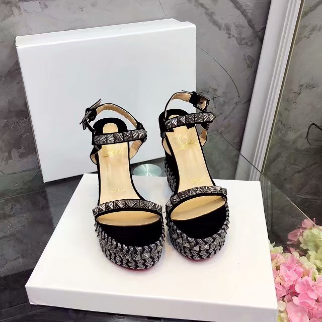 J4A58Z Popular leather High heels 12cm heel