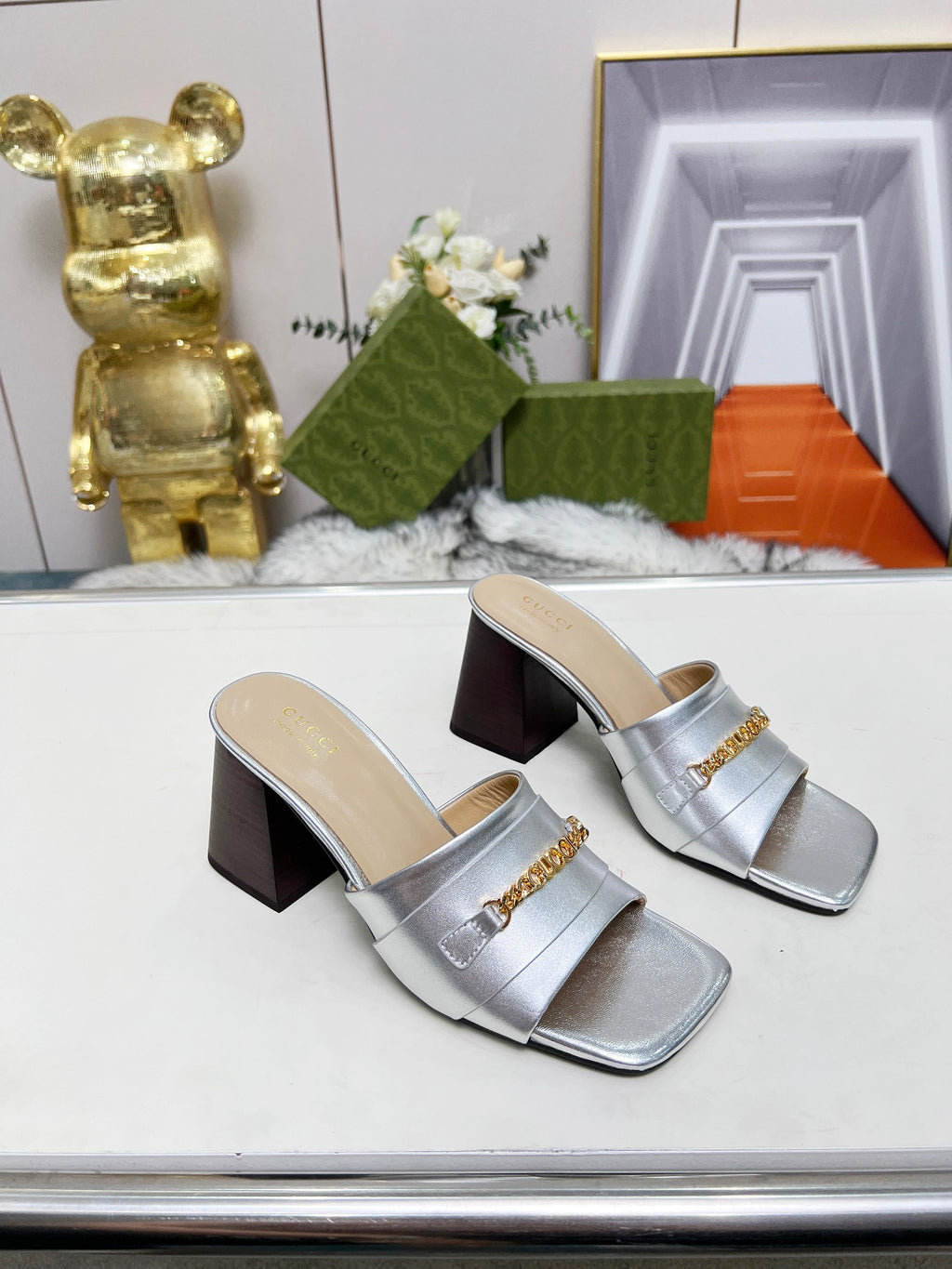 275NB11Z  Popular leather High heels