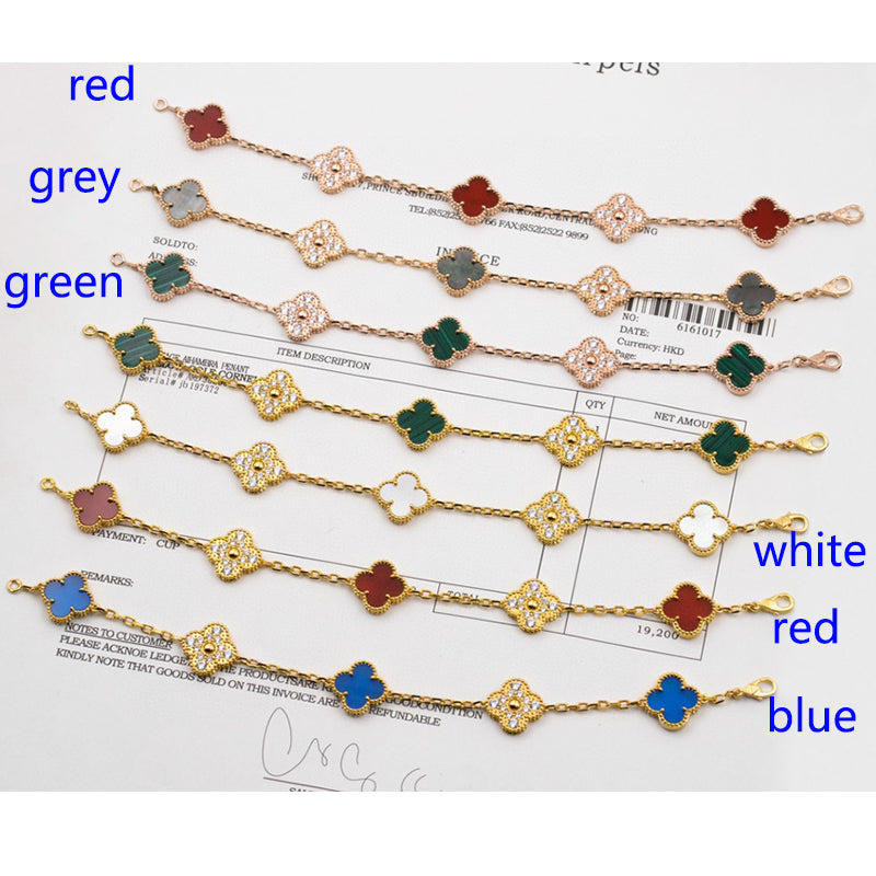5XVA179K  Popular bracelets 5 flowers normal size1.5cm flower
