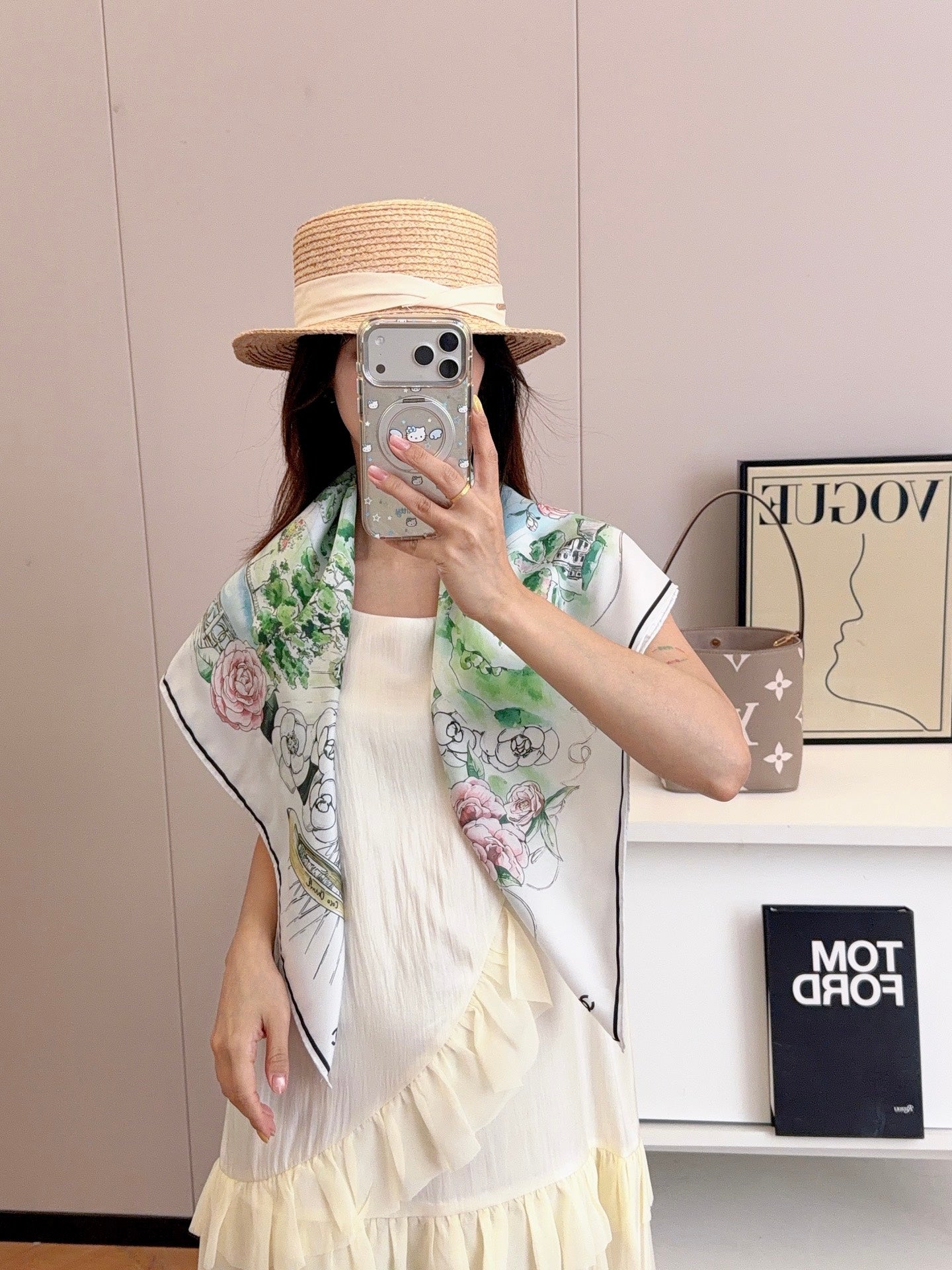 136NC15W Popular Silk Scarve