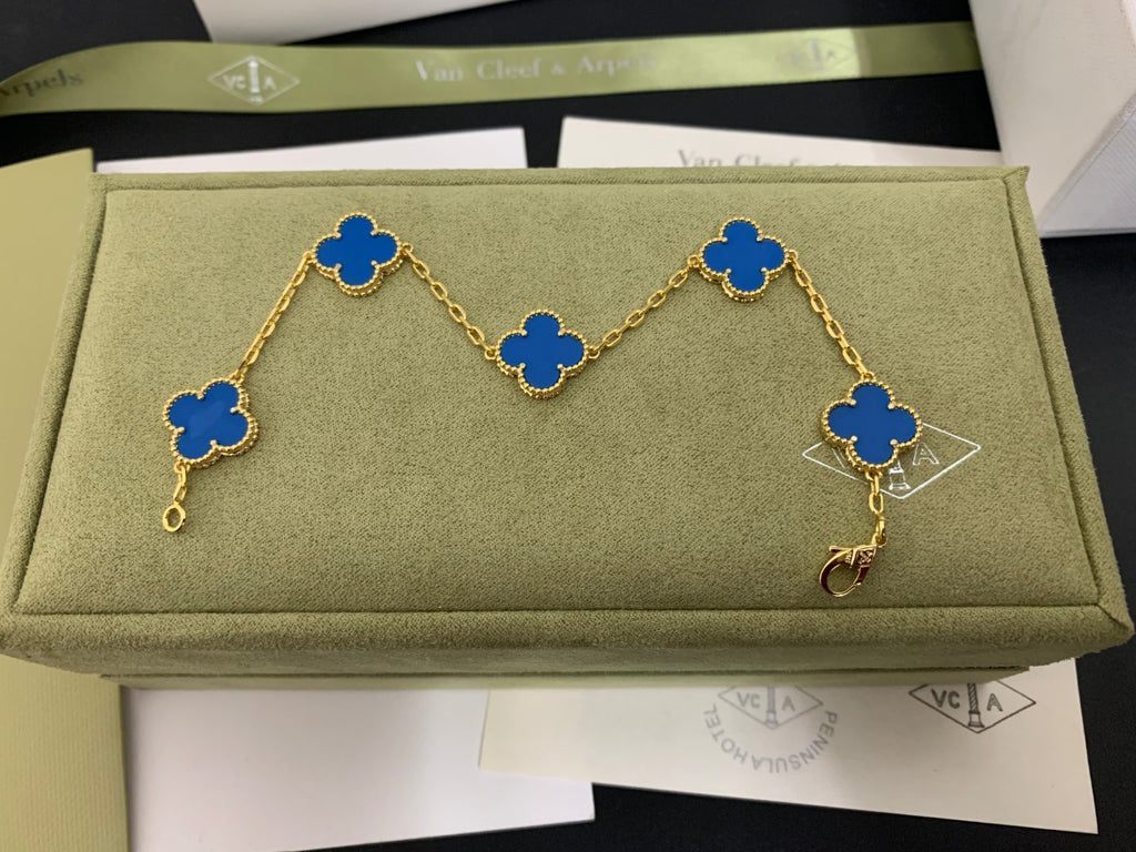 5XVA180K  Popular bracelets 5 flowers normal size1.5cm flower