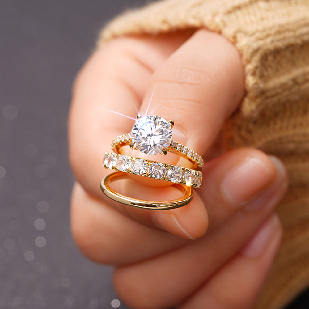 P5QA2J  Popular Moissanite Jewelry Wedding Diamond Ring