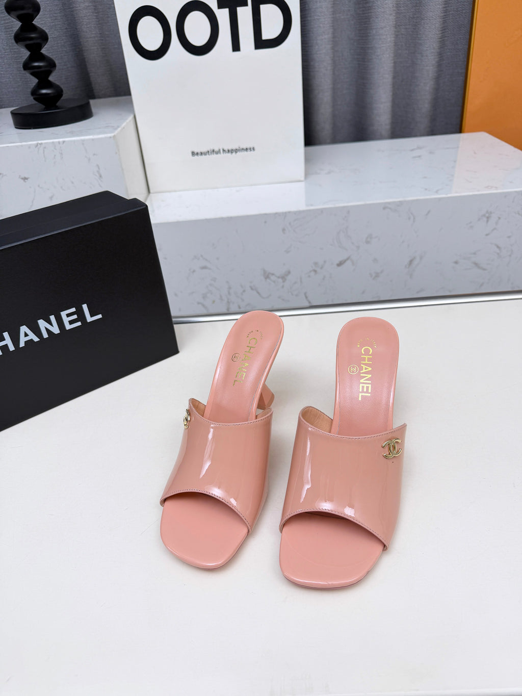 Z2X66C47 Popular leather High heels 9CM