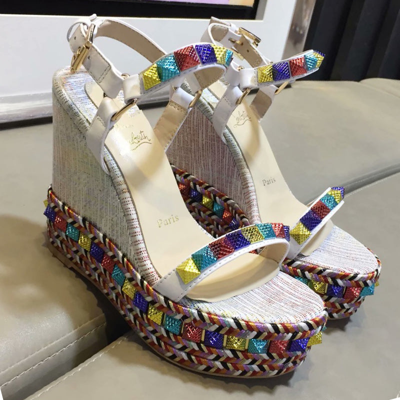 J4A54Z Popular leather High heels 12cm heel