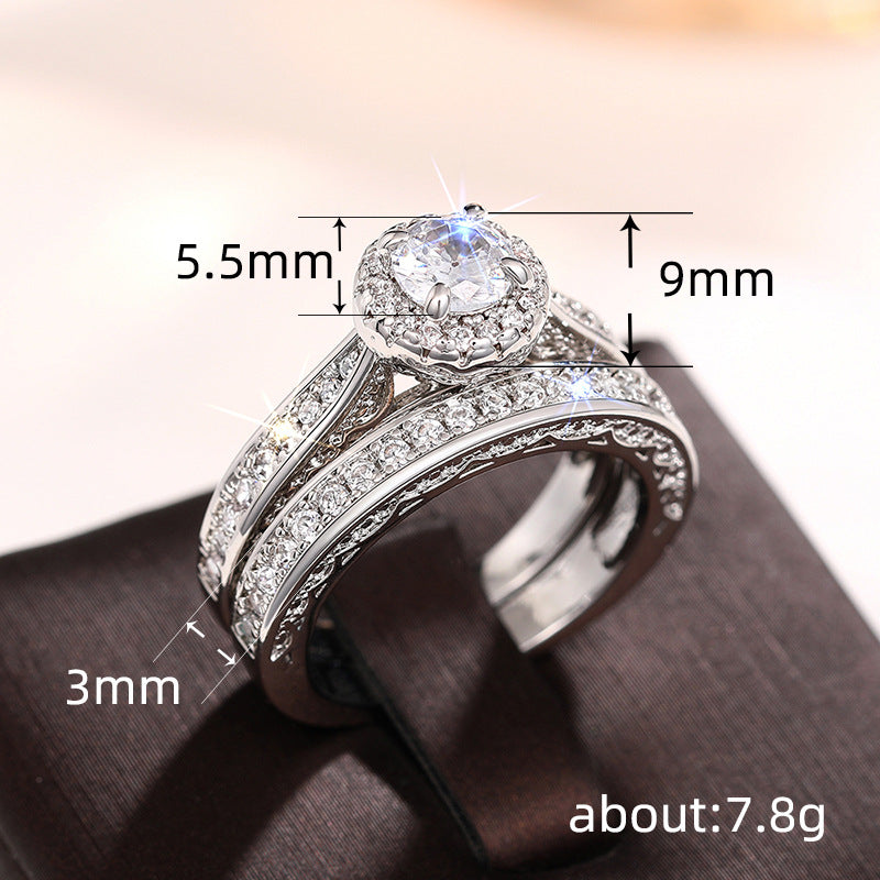 P5QA50J   Popular Moissanite Jewelry Wedding Diamond Ring