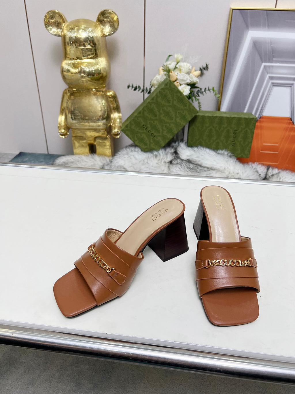 275NB11Z  Popular leather High heels