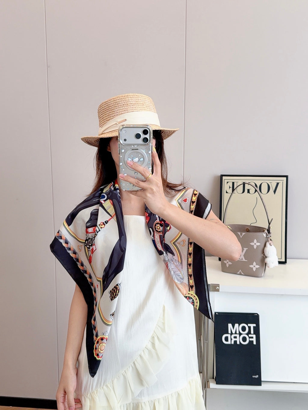 136NH9W Popular Silk Scarve