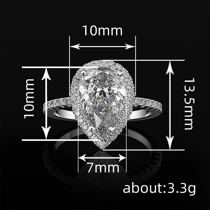 P5QA1J Popular Moissanite Jewelry Wedding Diamond Ring