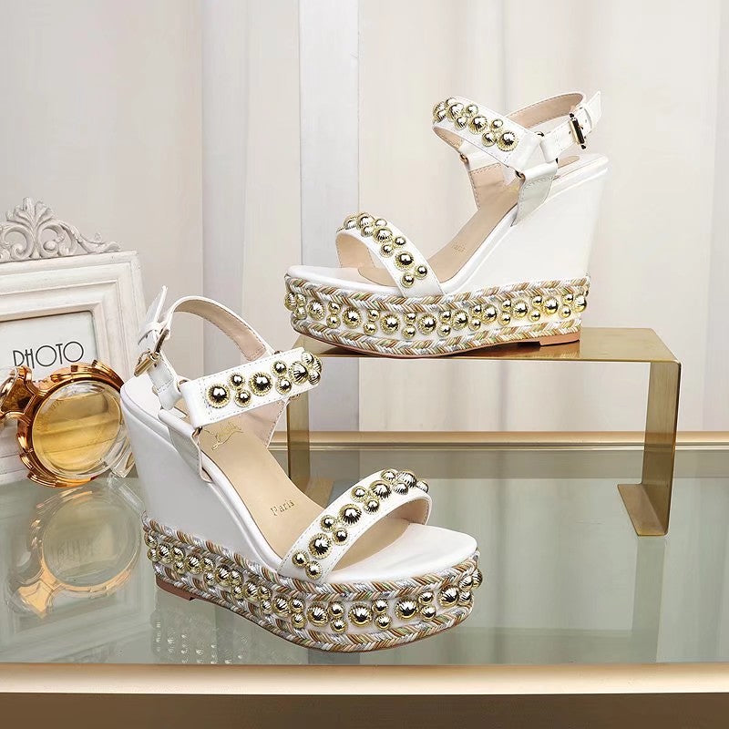 J4A48Z Popular leather High heels 12cm heel