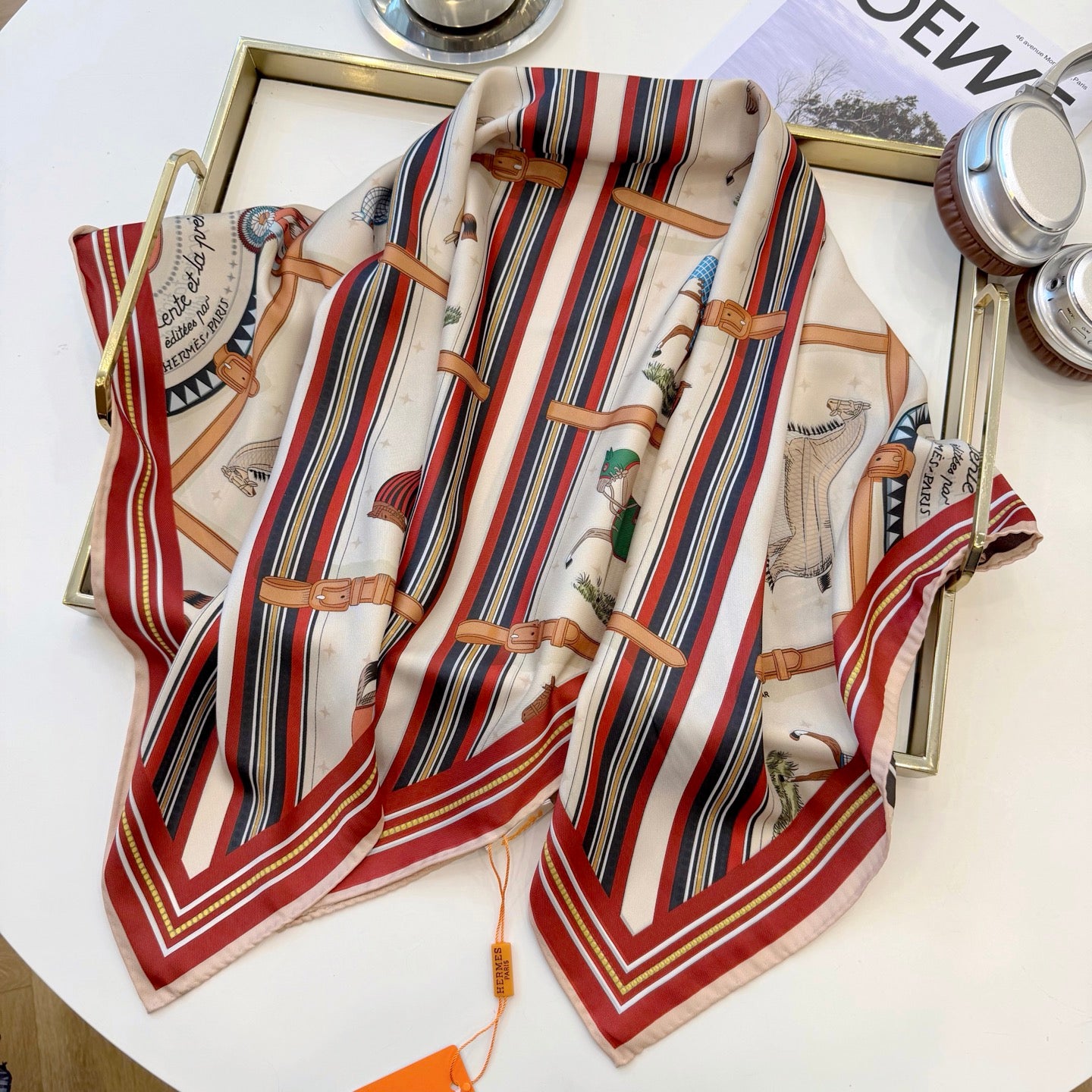 136NH4W Popular Silk Scarve