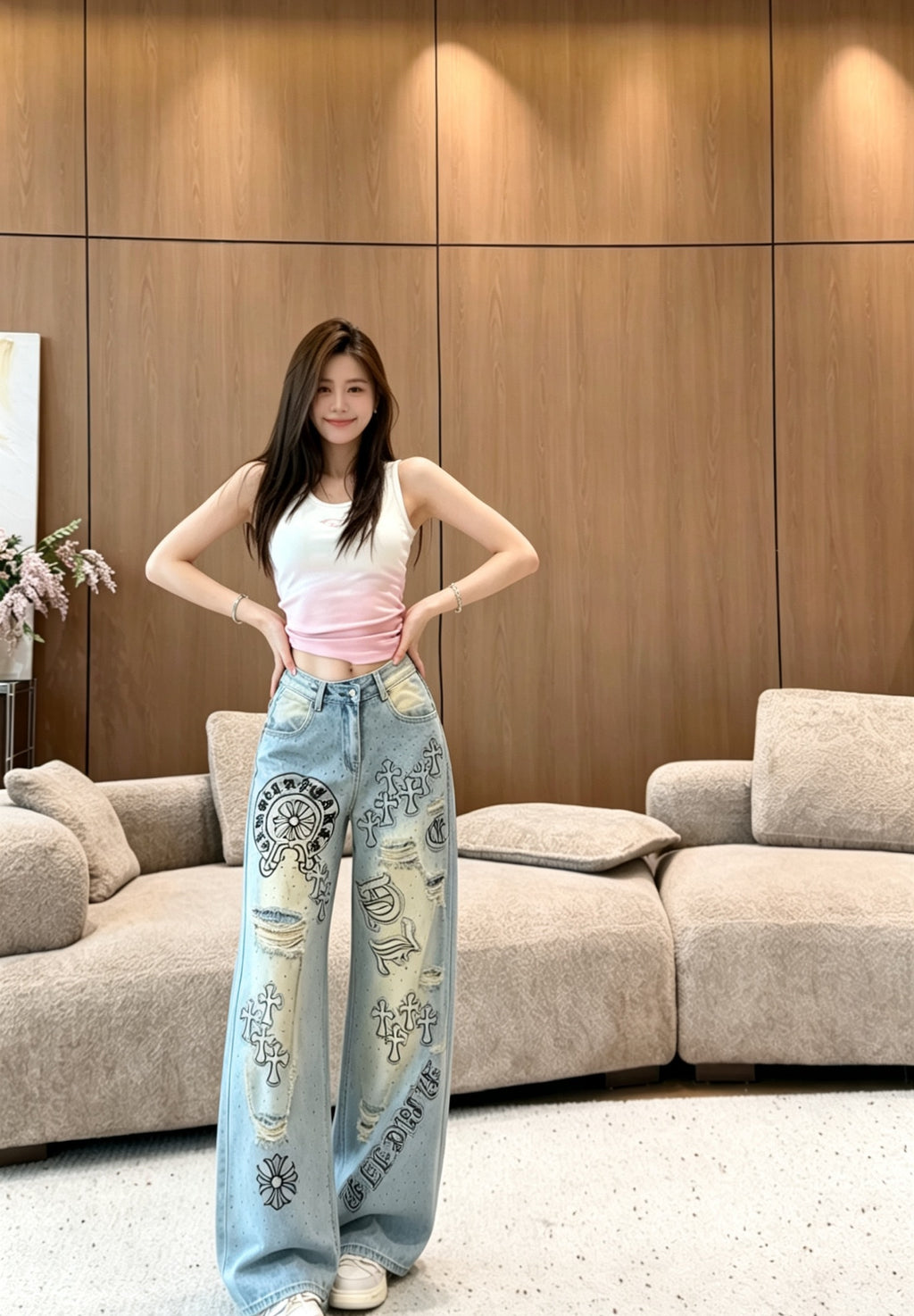 256XA23U Popular Pants fashion jeans