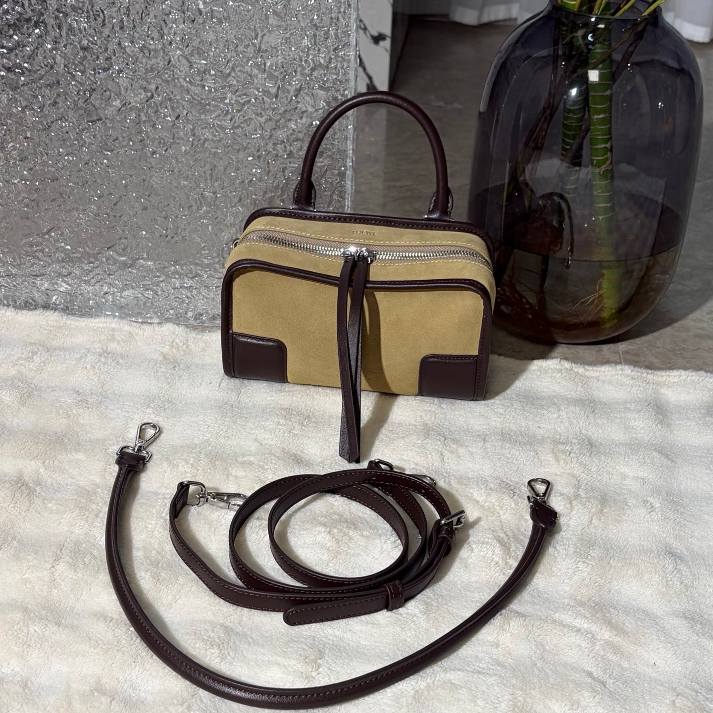 146RA5B Popular frosted leather bag