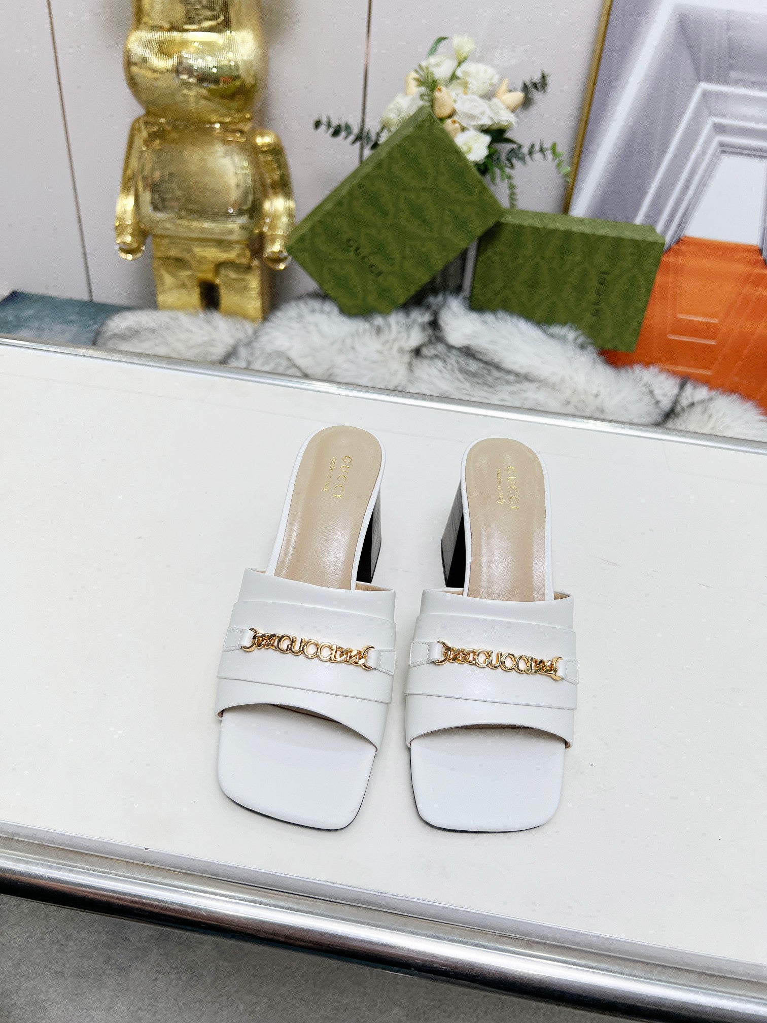 275NB11Z  Popular leather High heels