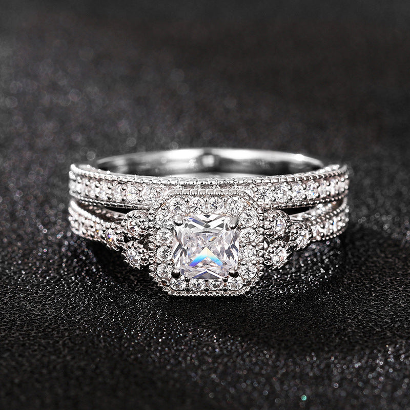 P5QA18J  Popular Moissanite Jewelry Wedding Diamond Ring